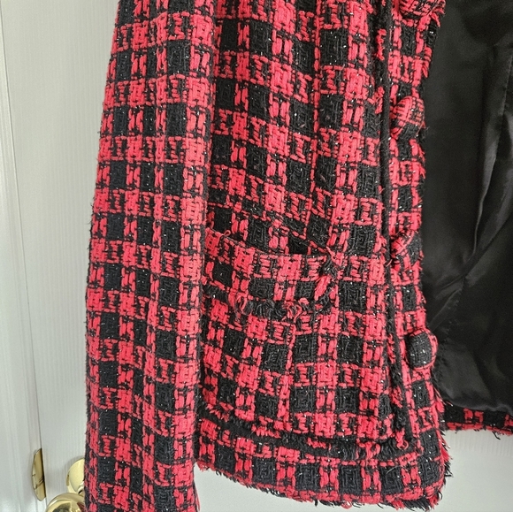 NWOT Express Design Studio Tweed Lady Jacket Blazer - Picture 8 of 9